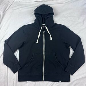 American Giant Heavyweight Full Zip Black Hoodie XL Made In USA Outdoor